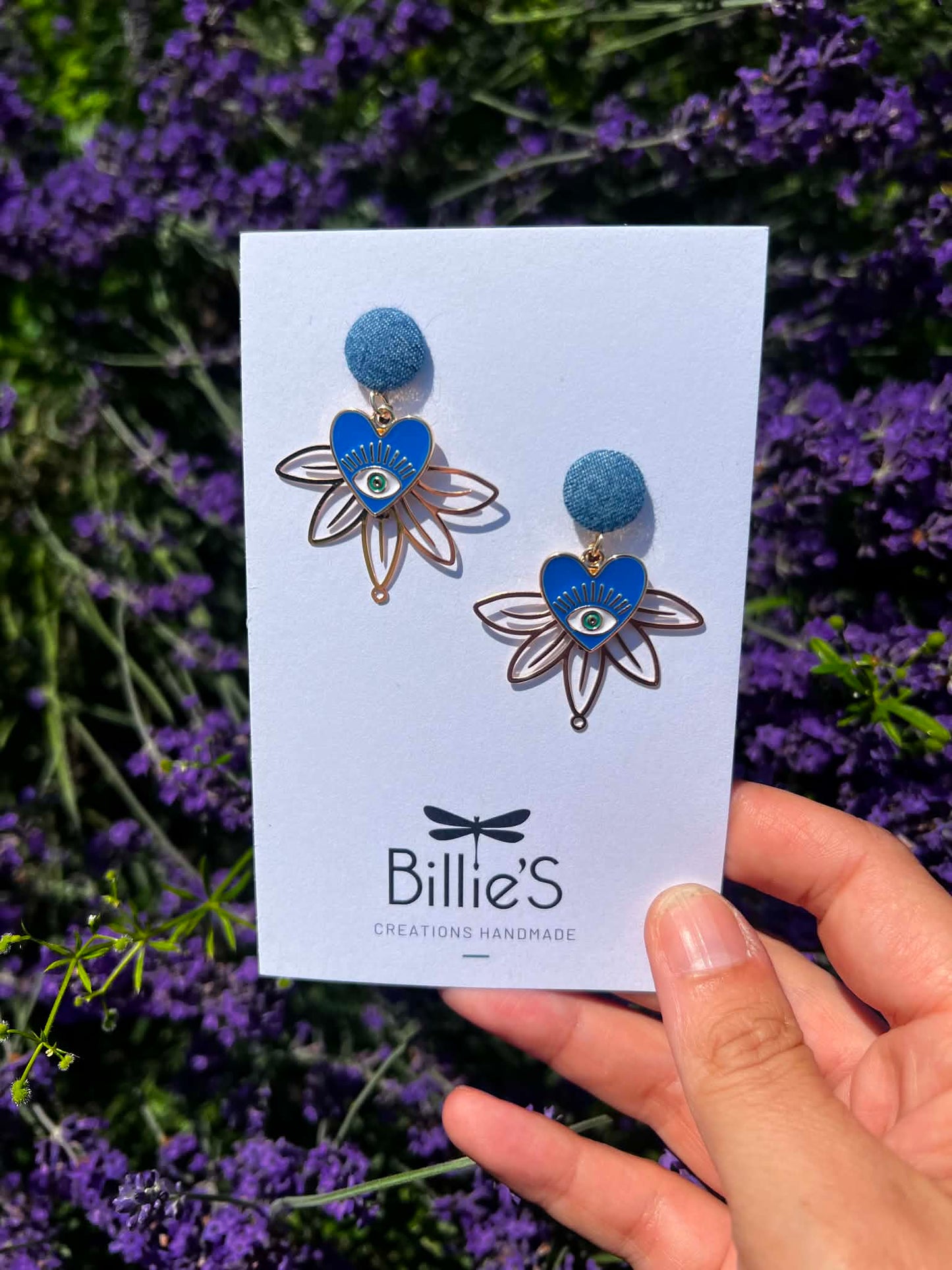 Mariette cœur et lotus bleu