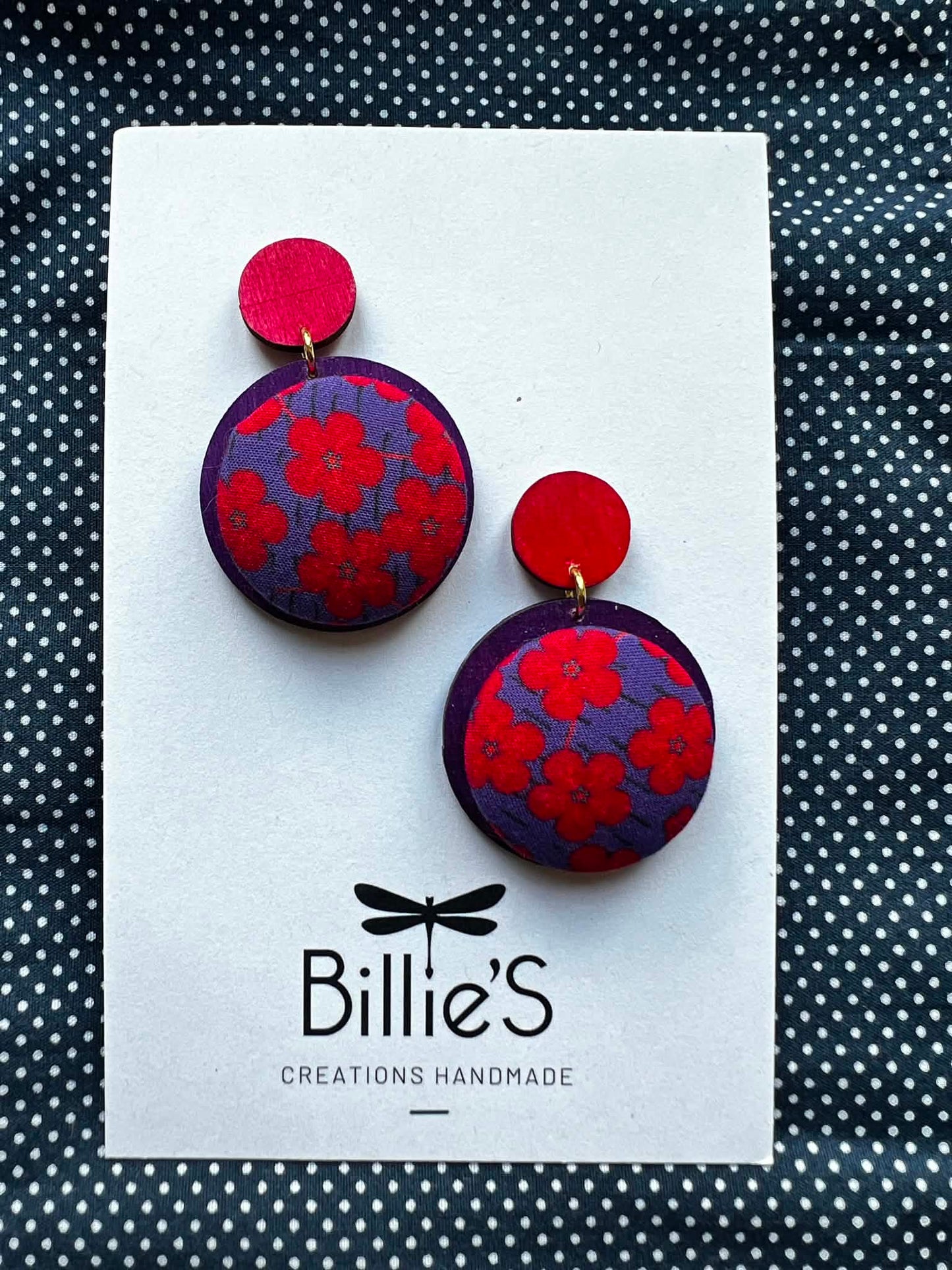 Paulette rouge et mauve