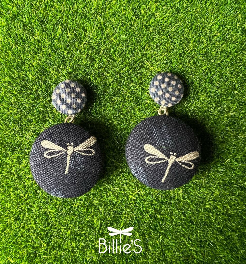 Paulette libellule gris