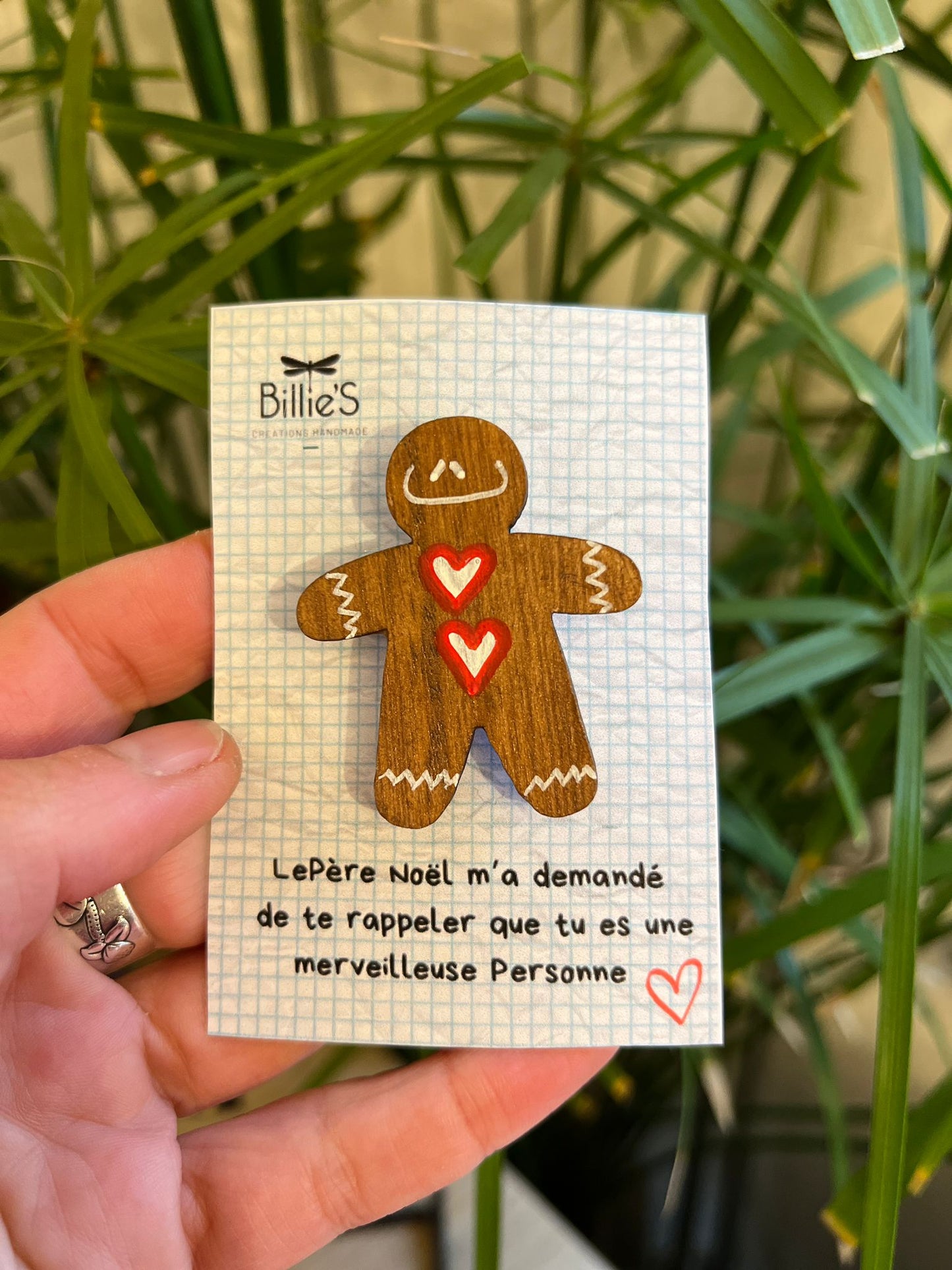 Broche en pain d'épices