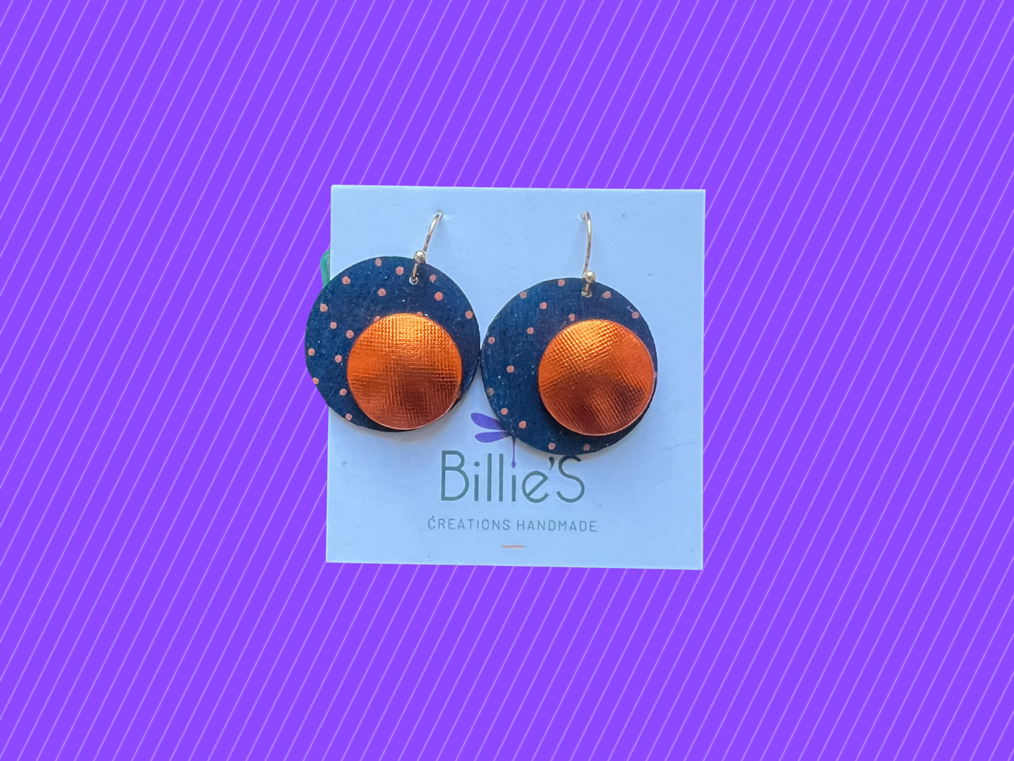 Chapi coeur marine et orange