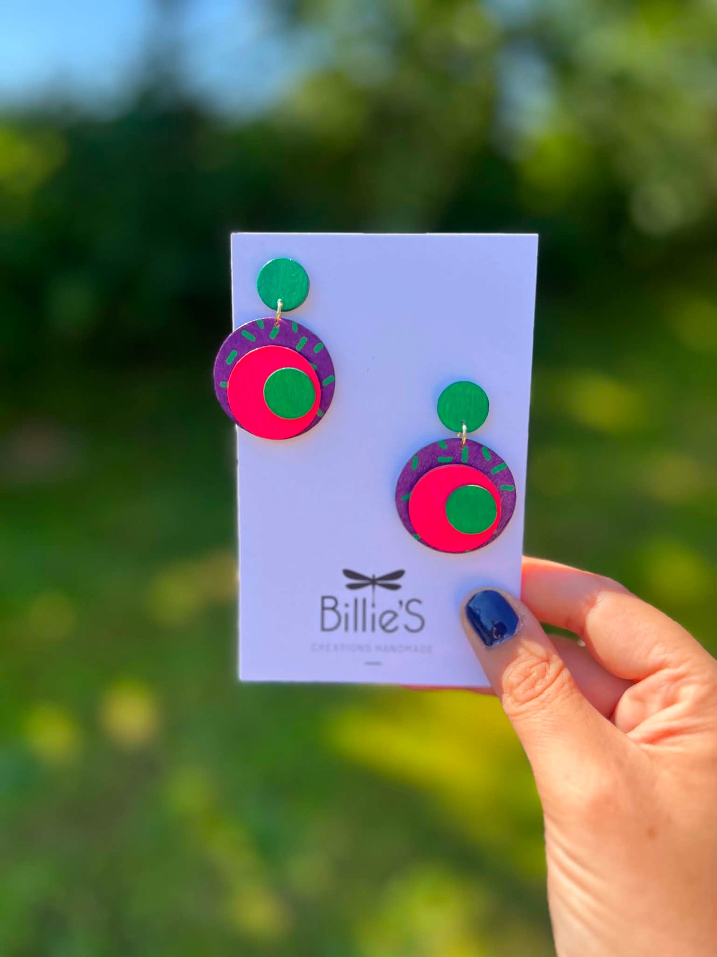 Punky Brewster Mauve vert et rot
