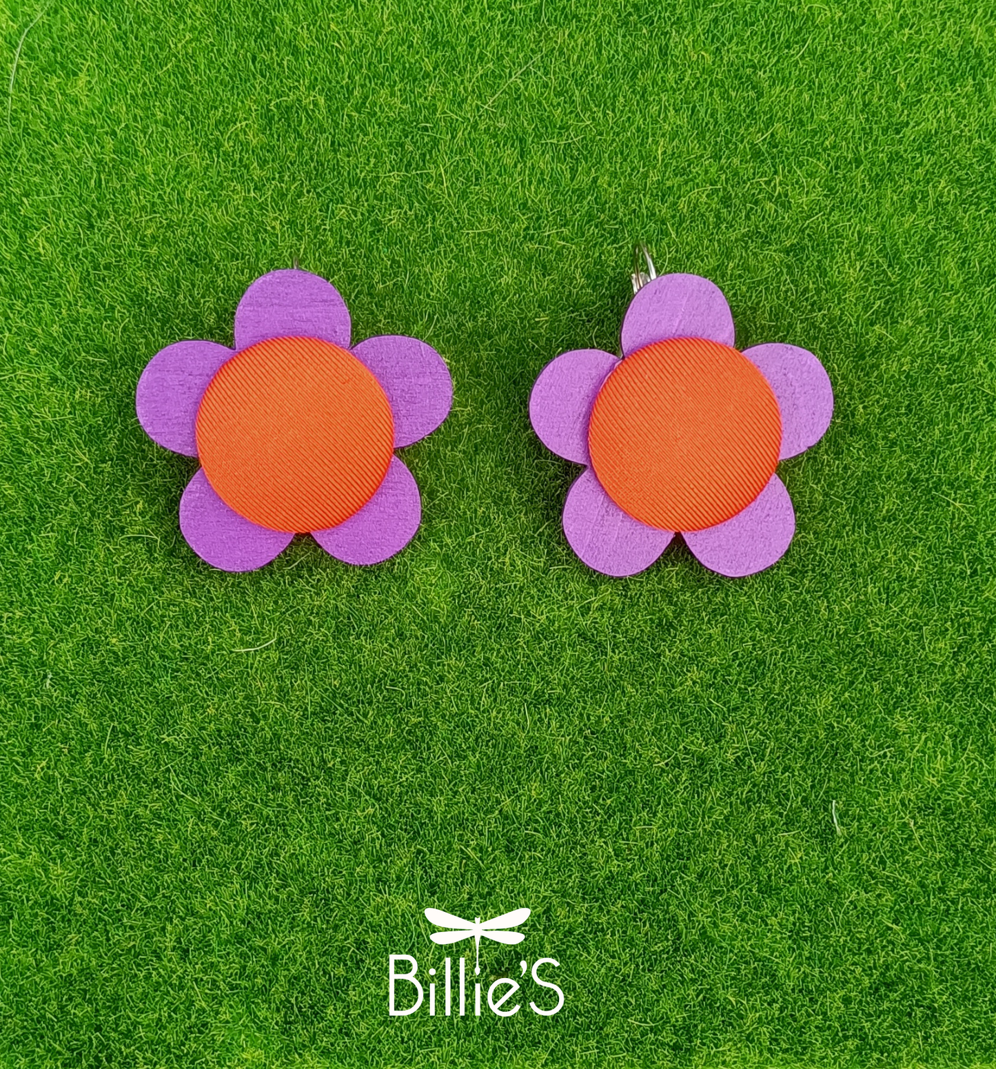 Lison mauve et orange