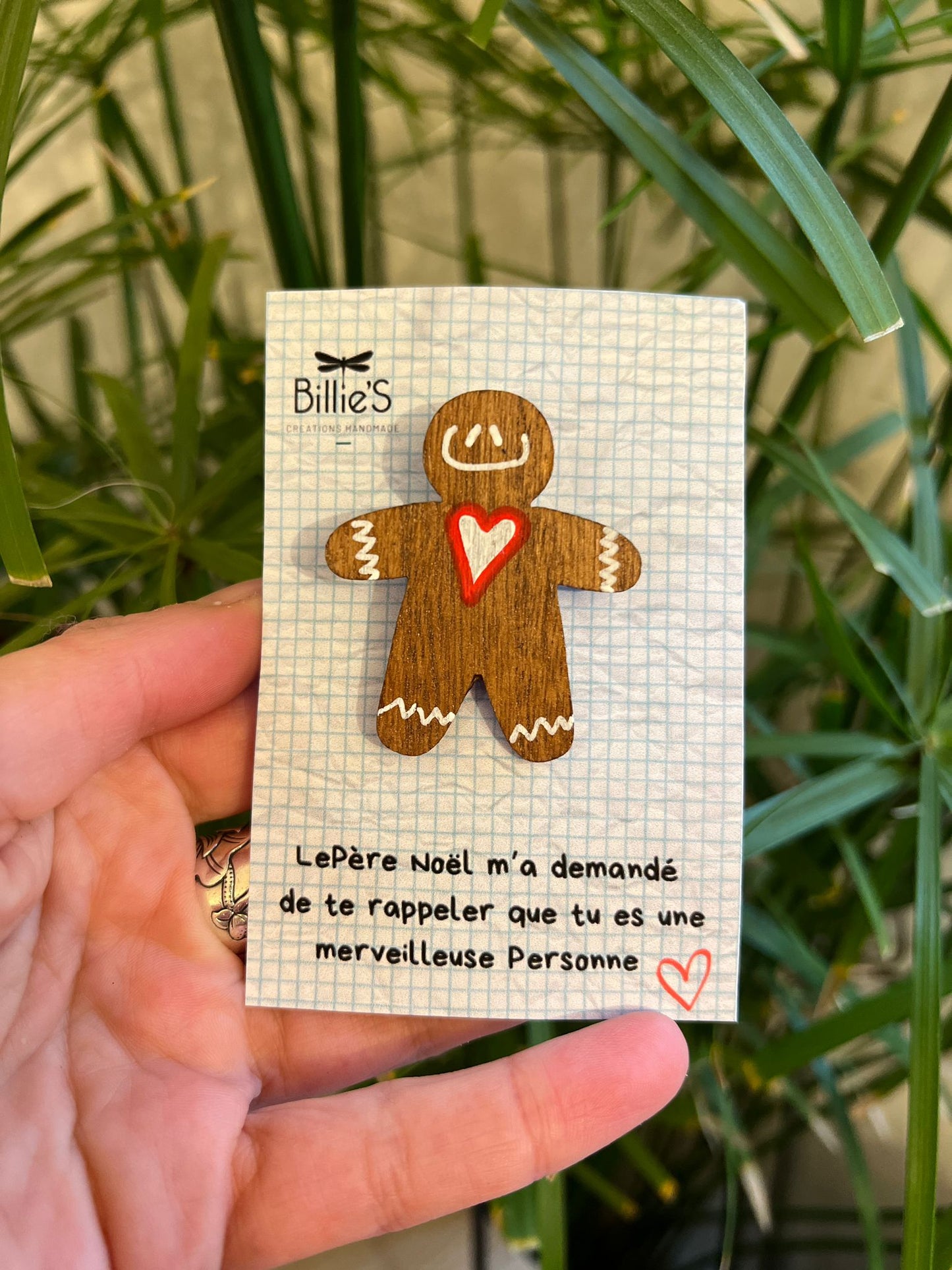 Broche en pain d'épices