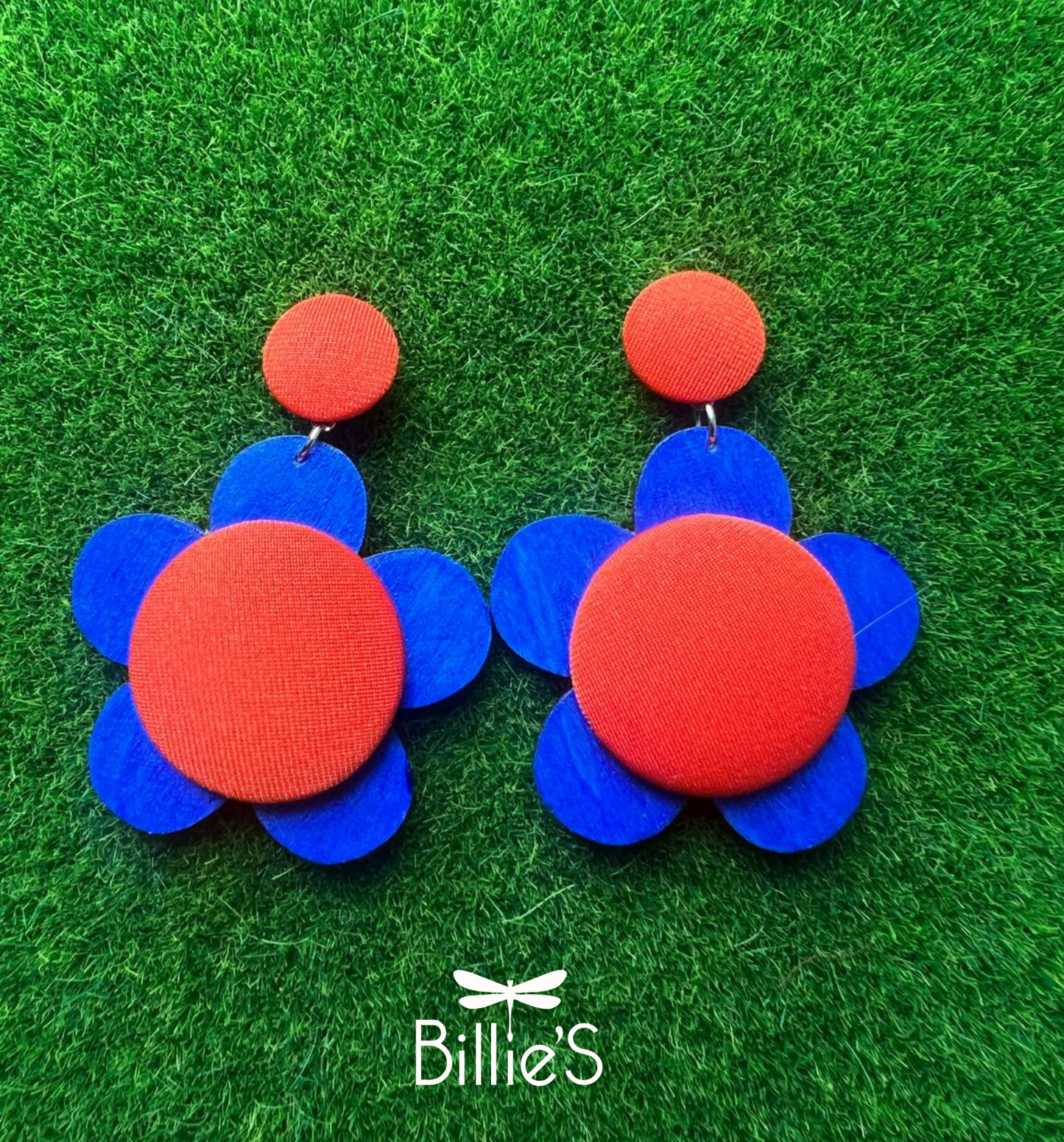 Denise orange et bleu