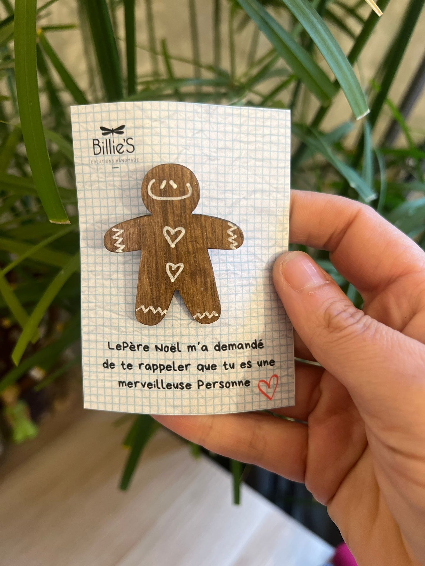 Broche en pain d'épices