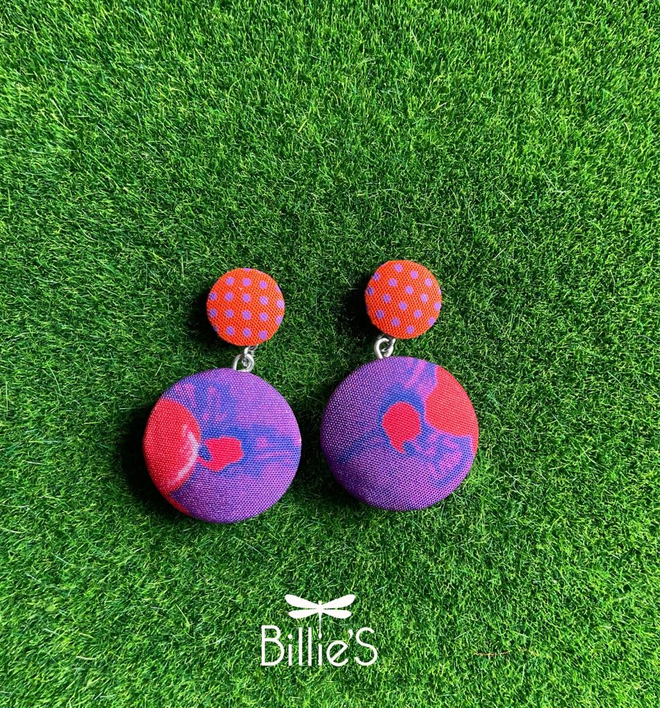 Paulette mauve et rouge