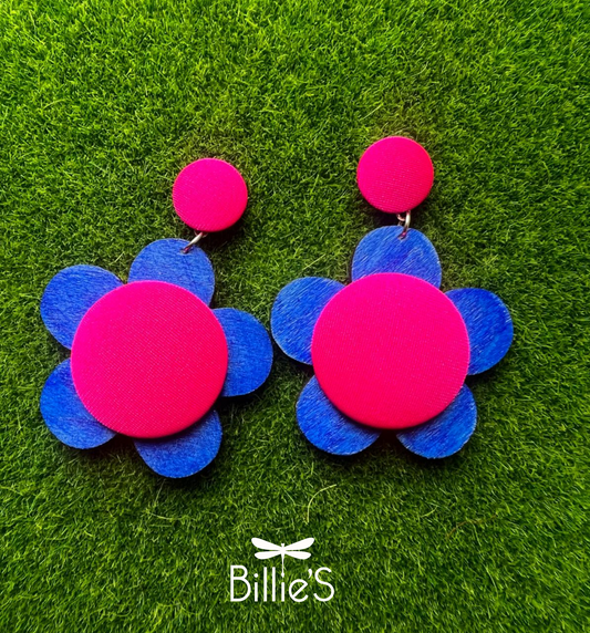 Denise fushia et bleu