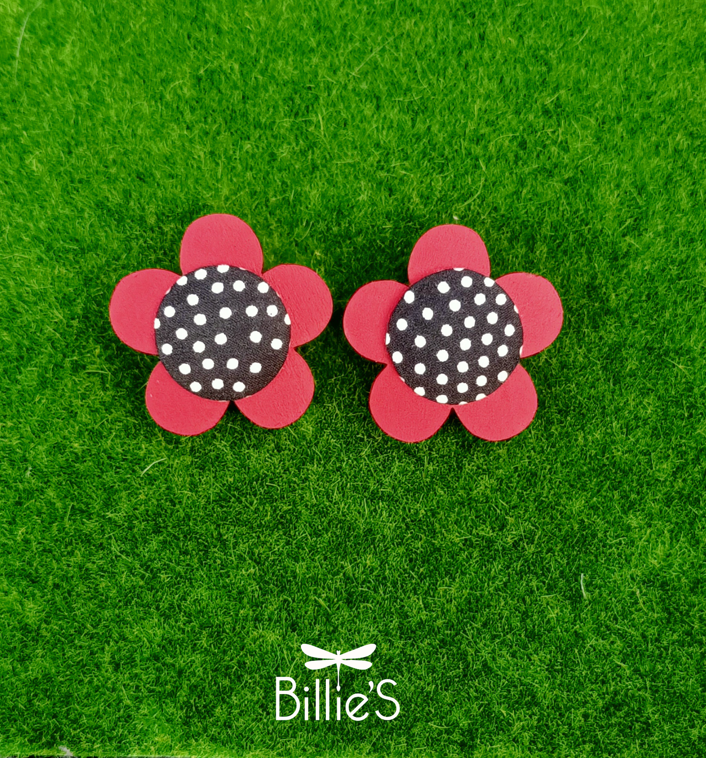 Lison Rouge et noir à pois