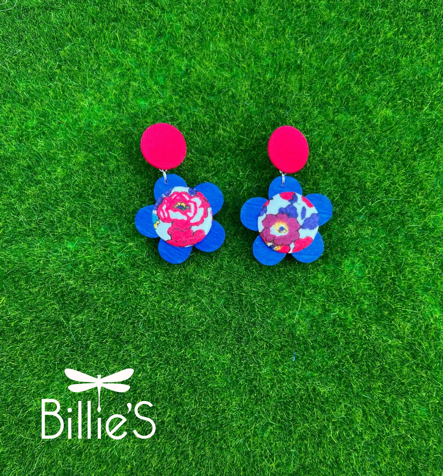 Petite Denise liberty bleu et rouge