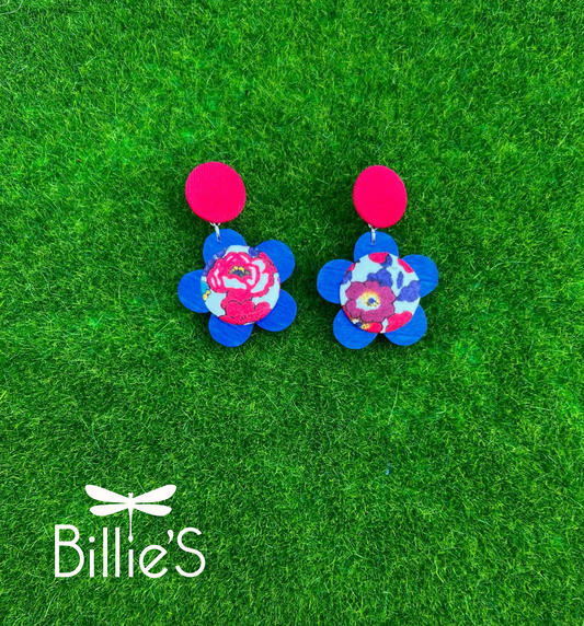 Petite Denise liberty bleu et rouge