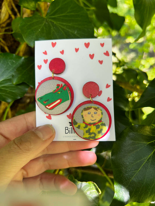 Paulette asymétrique doudou ❤️ 🤍 homme de feuilles
