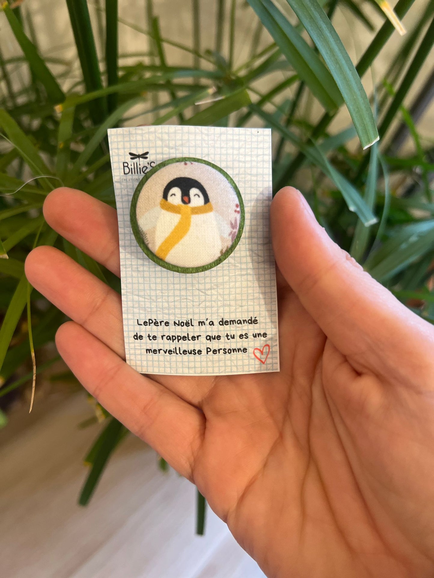 Broche retour en enfance pingouin