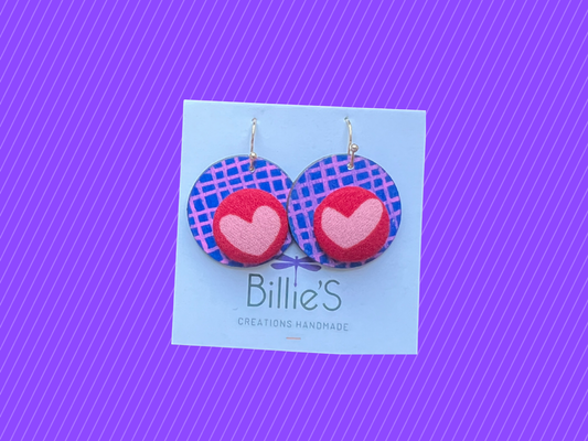 Chapi coeur ❤️ bleu, rose et rouge