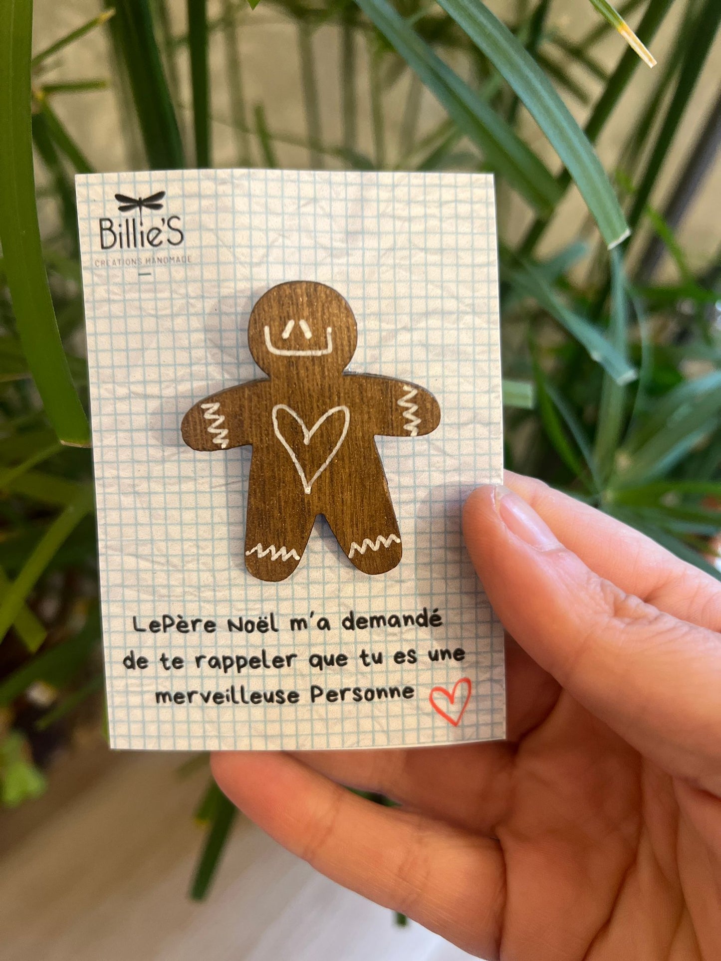 Broche en pain d'épices