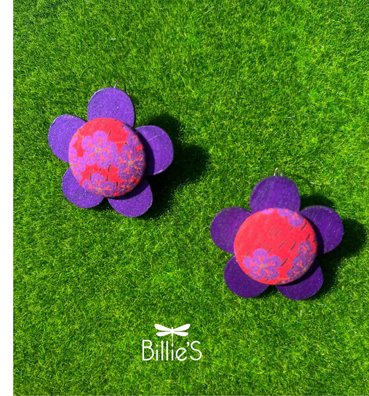 Lison mauve et rouge